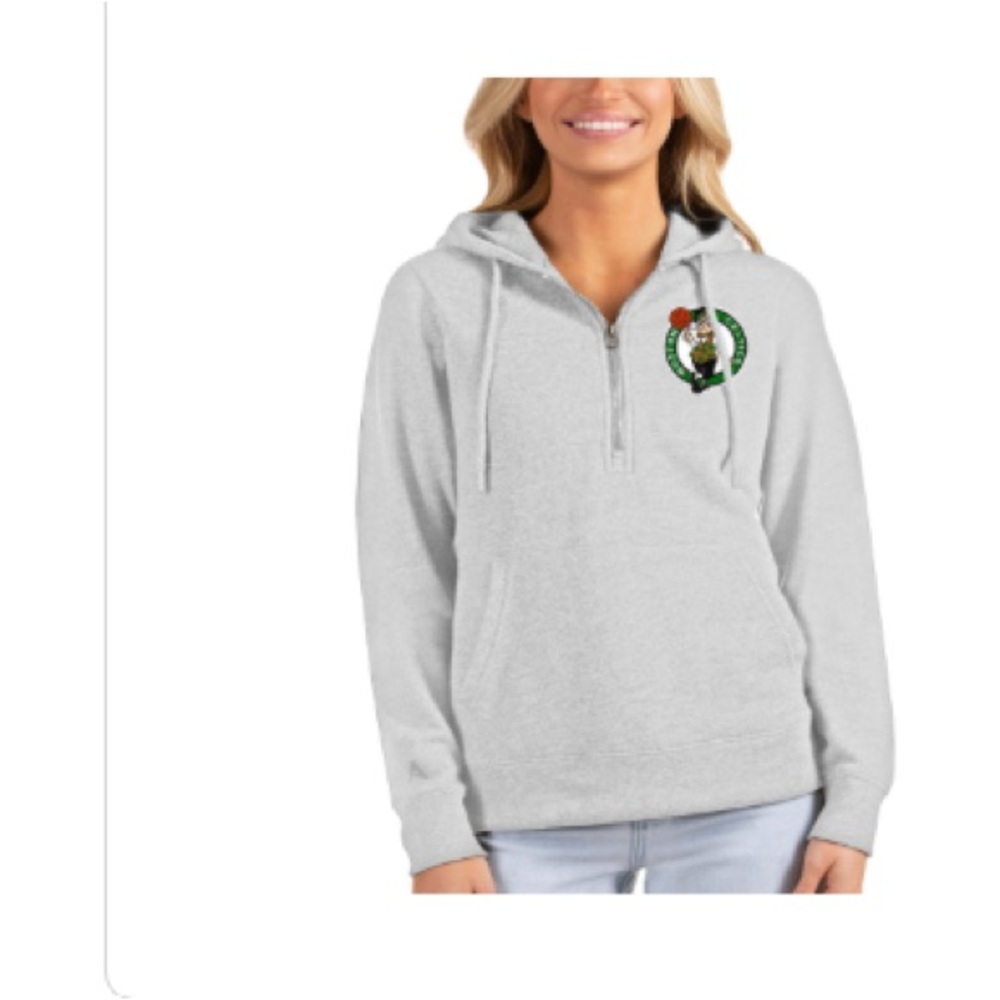 Boston Celtics Women’s Antigua Gray Long Sleeve Hoodie